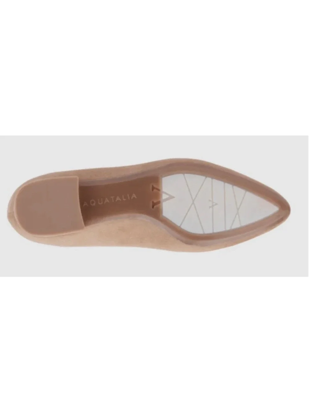 New Aquatalia Penina Low Heel Flats in Champagne Suede 9 $